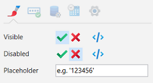 Picture showing Appearance Tab selected. 